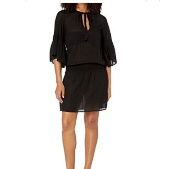 Maaji Sugar Swizzle Dress Swim Cover Up Black - Picture 1 of 6